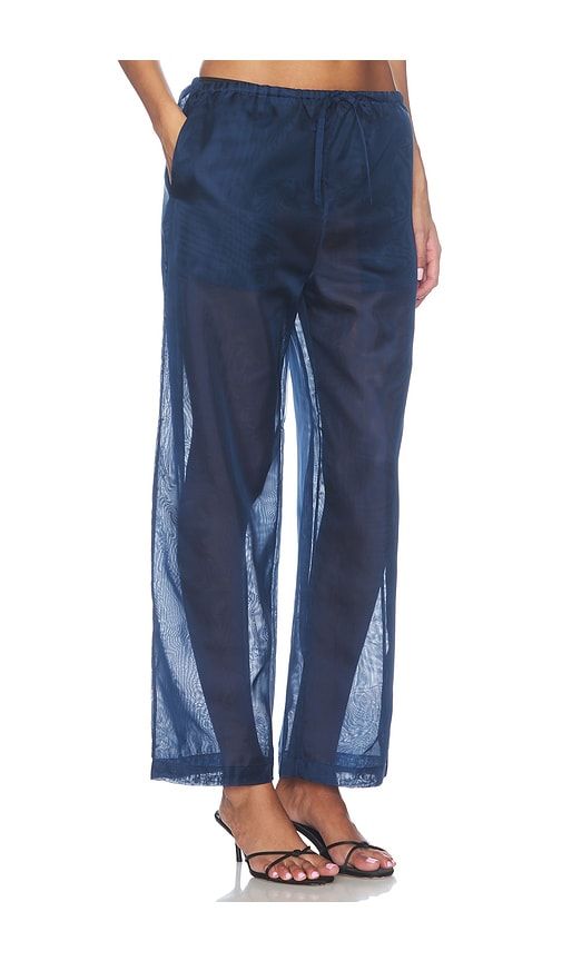 Organza Pant in Navy. - size L (also in M, S, XS) - RENGGLI - Modalova