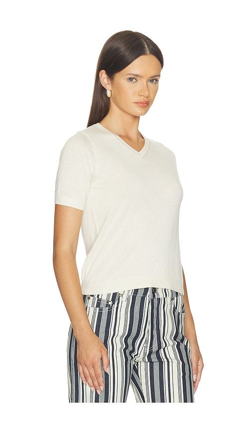 V-neck Knit Tee in White. - size M (also in S, XS) - RENGGLI - Modalova