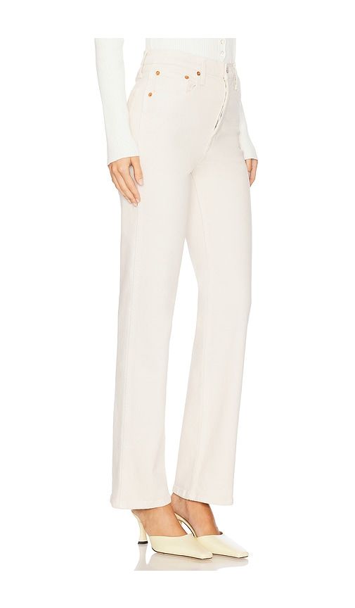 S High Rise Loose Jeans in White. - size 27 (also in 29, 32) - RE/DONE - Modalova