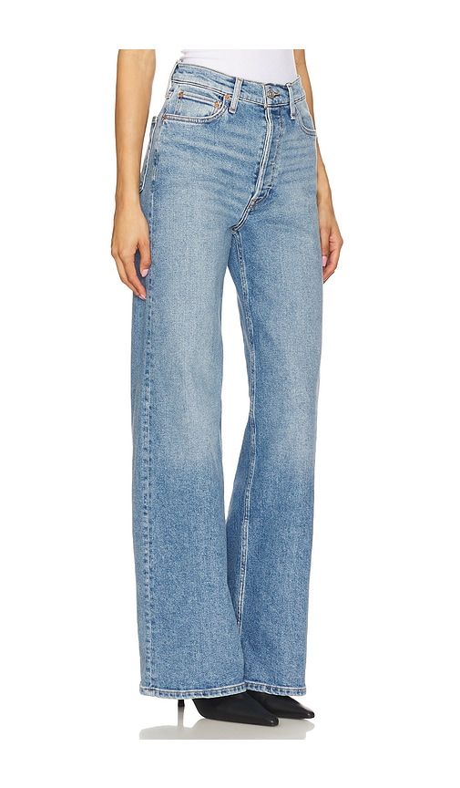 S Ultra High Rise Wide Leg Jeans in Blue. - size 23 (also in 32) - RE/DONE - Modalova