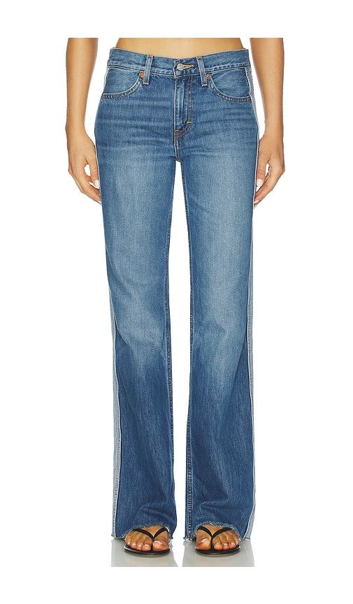 Californian Track Wide Leg Jeans in Blue. - size 28 (also in 32) - RE/DONE - Modalova
