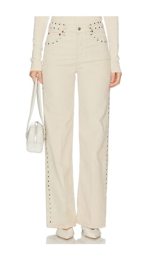 High Rise Wide Leg Jeans in Taupe. - size 29 (also in 30, 31) - RE/DONE - Modalova