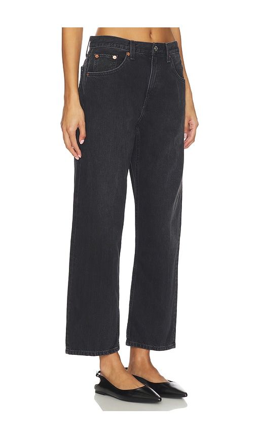 Ollie Wide Leg Jeans in Black. - size 27 (also in 28, 30, 31) - RE/DONE - Modalova