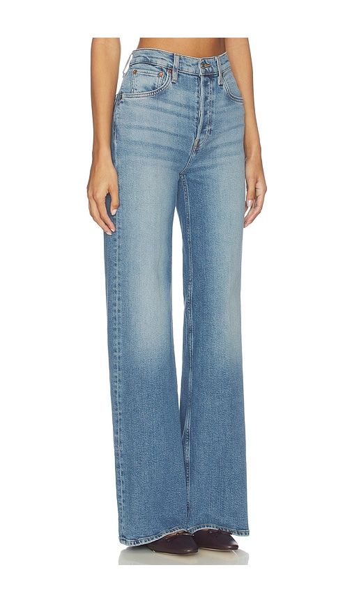 High Rise Wide Leg Jeans in Blue. - size 26 (also in 29, 30, 31) - RE/DONE - Modalova