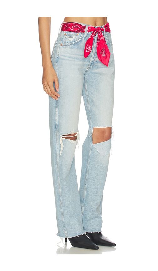 S High Rise Loose With Bandana Wide Leg Jeans in Blue. - size 27 (also in 28, 29, 31, 32) - RE/DONE - Modalova