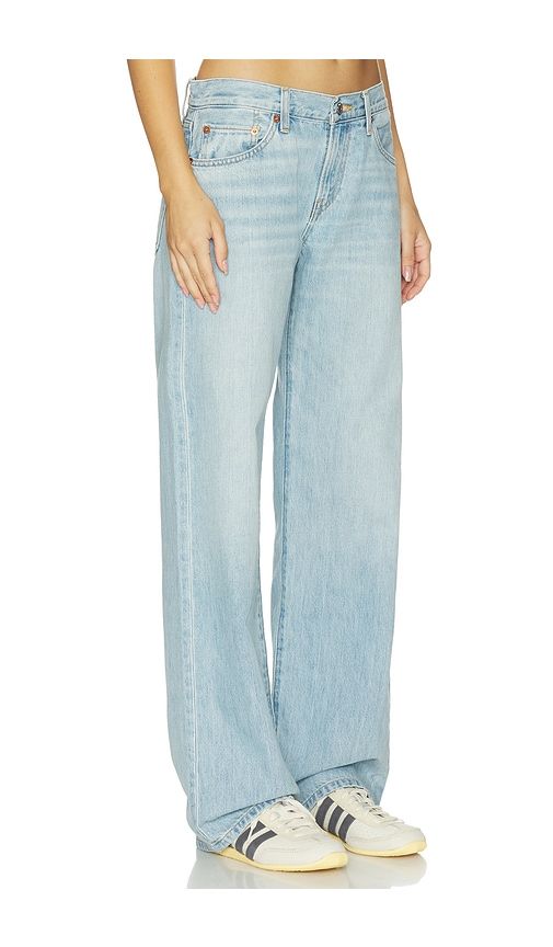 Loosie Wide Straight Leg Jeans in Blue. - size 26 (also in 28, 29, 31, 32) - RE/DONE - Modalova