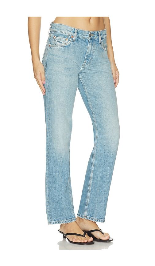 Blondie Straight Leg Jeans in Blue. - size 23 (also in 24, 25, 26, 27, 28, 29, 30, 31, 32) - RE/DONE - Modalova