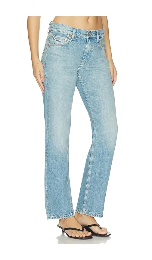 Blondie Straight Leg Jeans in Blue. - size 25 (also in 26, 27, 28, 29, 30, 31, 32) - RE/DONE - Modalova