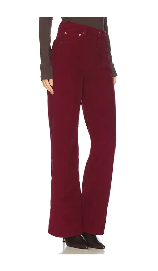 High Rise Wide Leg Jeans in Red. - size 31 (also in 32) - RE/DONE - Modalova