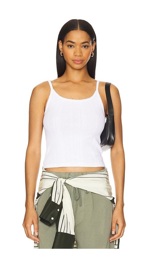 Varigated Jolie Tank in White. - size L (also in M, S, XS) - RE/DONE - Modalova