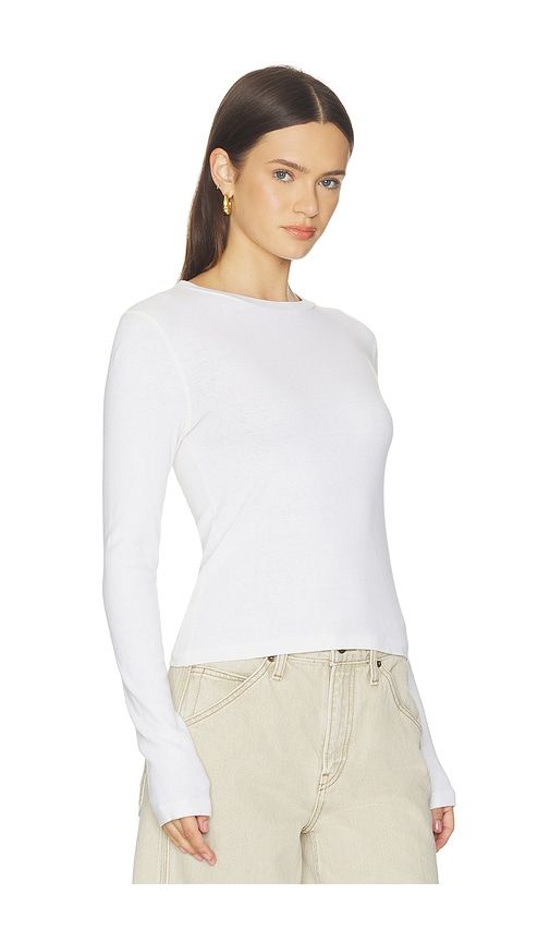 S Baby Long Sleeve Top in Ivory. - size L (also in M, S, XS) - RE/DONE - Modalova