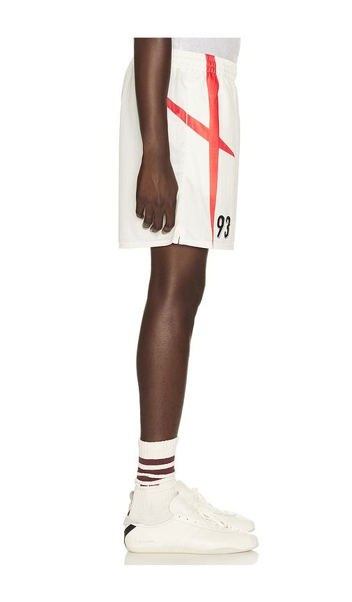 Printed Spike Football Shorts in White. - size L (also in M, S, XL/1X) - REPRESENT - Modalova