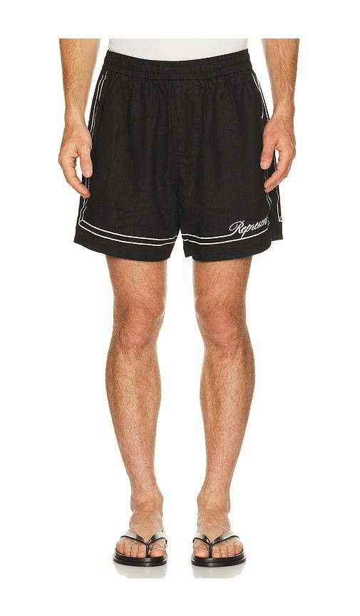 Border Short in Black. - size L (also in M, S, XL/1X) - REPRESENT - Modalova