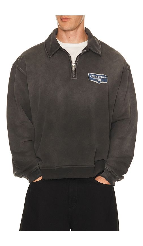 Nothing Faster Quarter Zip Pullover in Black. - size S (also in L) - REPRESENT - Modalova