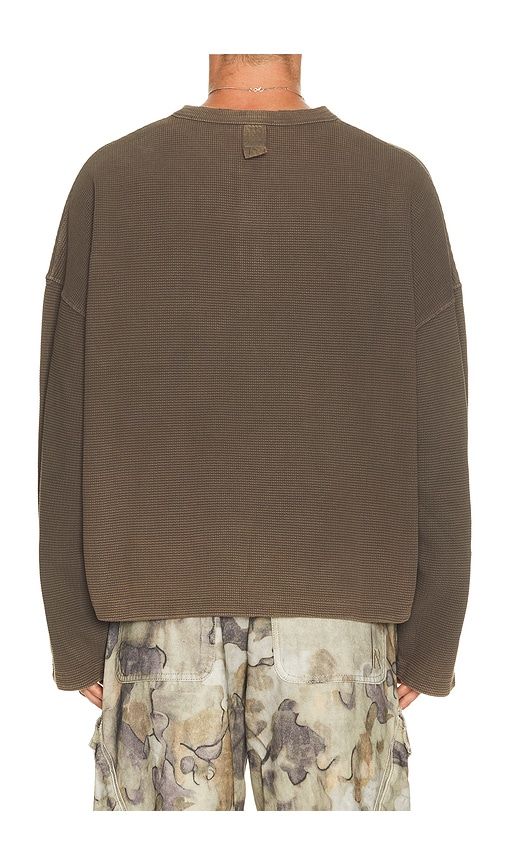 Henley Sweatshirt in Brown. - size L (also in M, S) - REPRESENT - Modalova