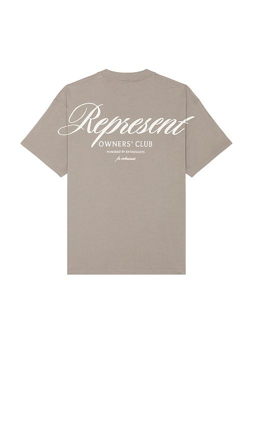 Owners Club Script Tee in Grey. - size L (also in S) - REPRESENT - Modalova