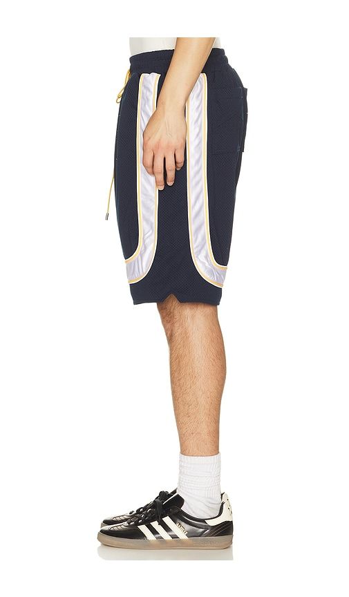 Mesh Piping Baggy Track Shorts in Navy. - size L (also in M, S, XXL/2X) - Rhude - Modalova