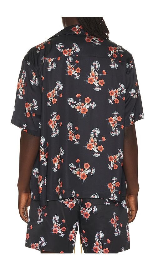 Turbo Floral Button-Up Shirt in Black. - size M (also in S, XL/1X, XXL/2X) - Rhude - Modalova