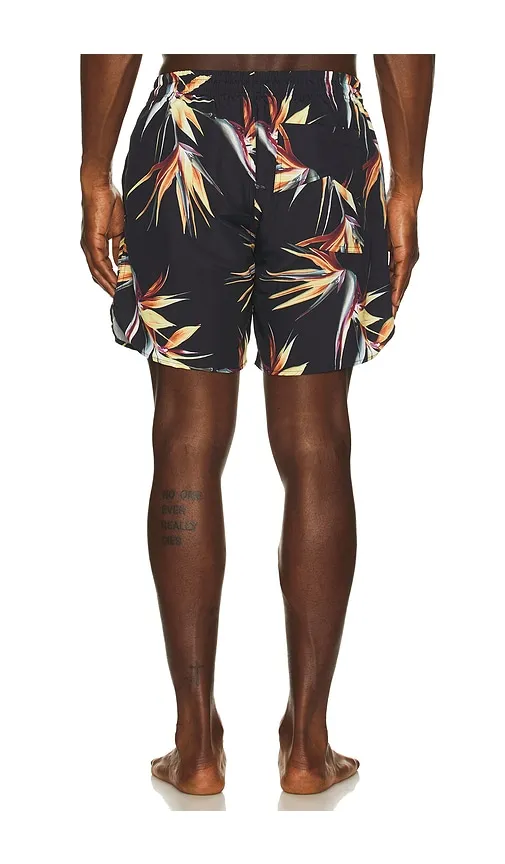 Regatta Club Hawaiian Swim Short in Black. - size L (also in M, S) - Rhude - Modalova