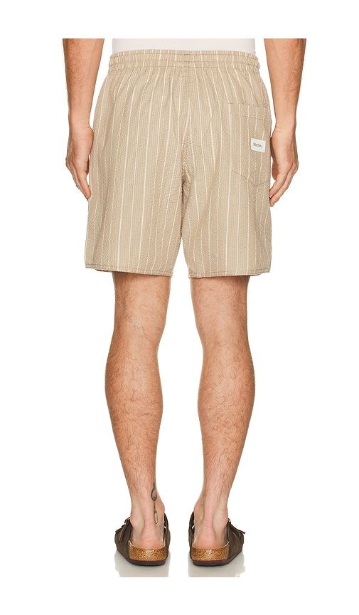 Seersucker Stripe Jam Shorts in Brown. - size 30 (also in 32, 33) - Rhythm - Modalova