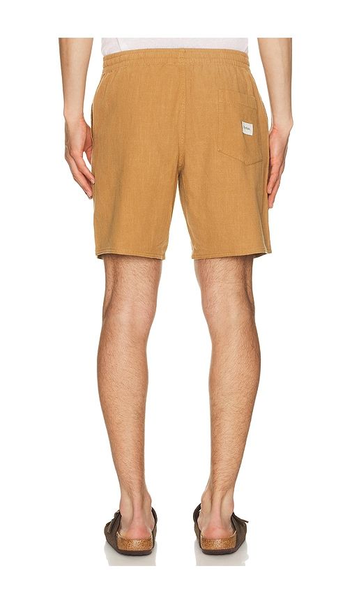 Textured Linen Jam Short in Brown. - size 30 (also in 33, 36) - Rhythm - Modalova