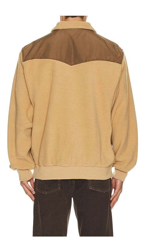 Pfeiffer Sherpa Fleece Quarter Zip in Brown. - size S (also in XL/1X) - Rhythm - Modalova