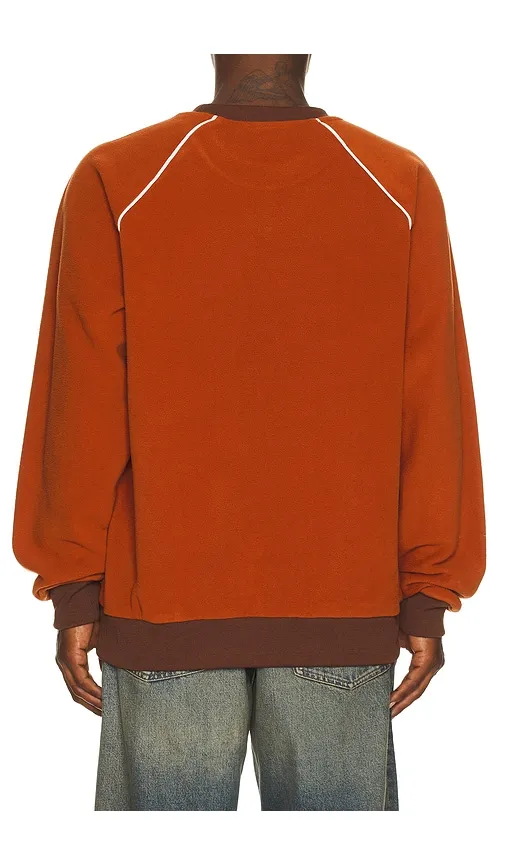 Pipe Polar Crewneck Pullover in Orange. - size L (also in S) - Rhythm - Modalova