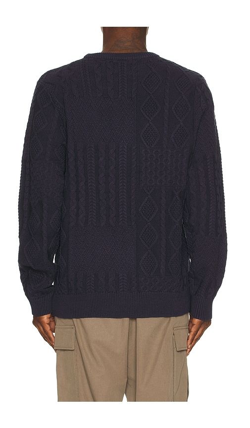 Patchwork Sweater in Navy. - size L (also in M, S) - Rhythm - Modalova
