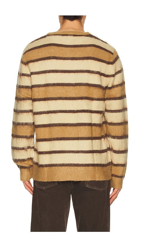 Mohair Striped Knit Sweater in Brown. - size L (also in S) - Rhythm - Modalova
