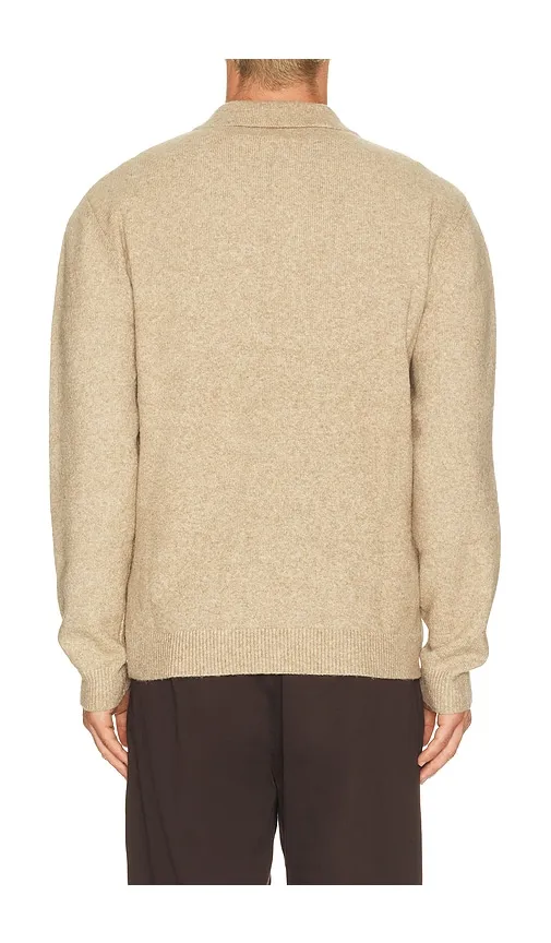 Floragraph Knitted Polo in Brown. - size L (also in M, S, XL/1X) - Rhythm - Modalova