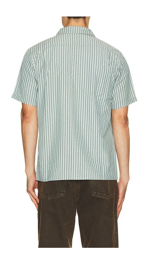Seersucker Stripe Shirt in Green. - size L (also in M, S, XL/1X) - Rhythm - Modalova