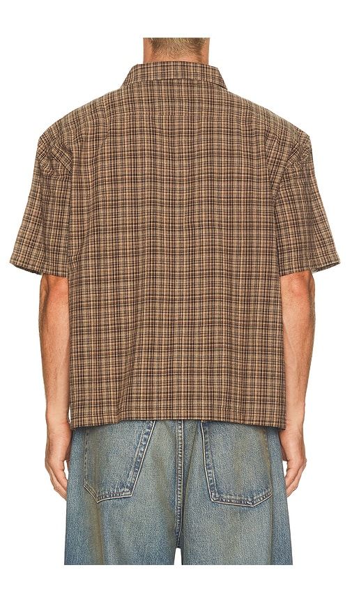 Relaxed Brady Check Shirt in Brown. - size L (also in M, S, XL/1X) - Rhythm - Modalova