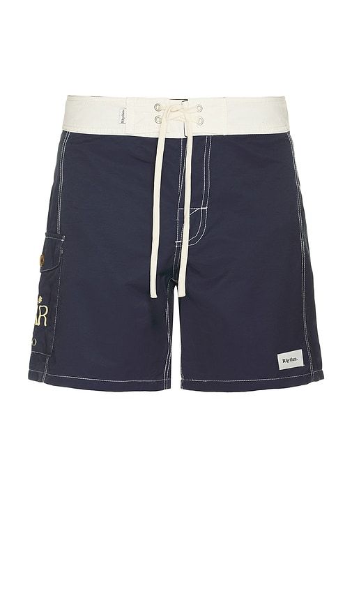 Breakers Block Swimtrunk in Navy. - size 30 (also in 32, 33, 36) - Rhythm - Modalova