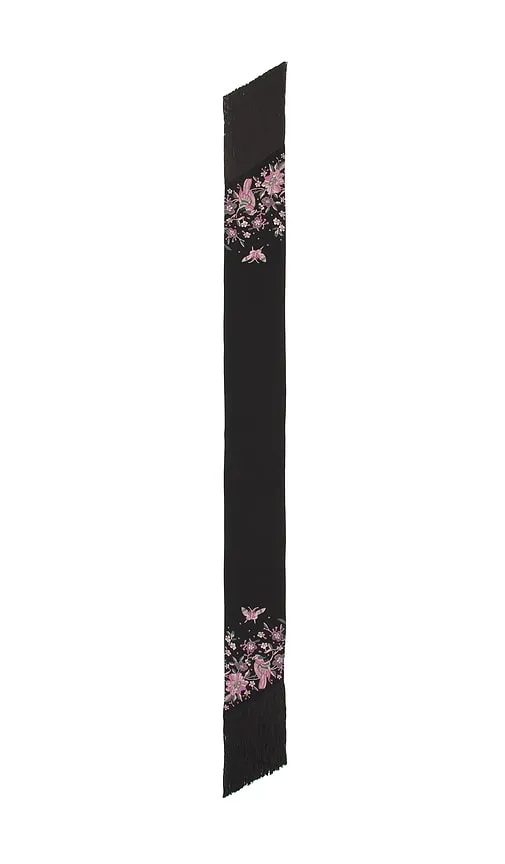 RIXO Casandra Scarf in Black - RIXO - Modalova