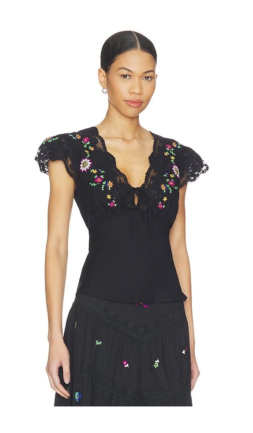 Elaine Top in Black. - size XS (also in XXS) - RIXO - Modalova