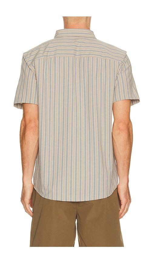 Brezza Linen Blend Short Sleeve Shirt in Brown. - size L (also in M, S, XL/1X, XXL/2X) - Rhone - Modalova