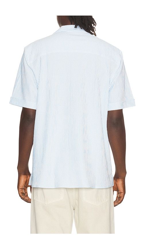 Commuter Seersucker Camp Shirt in Blue. - size L (also in S, XL/1X, XXL/2X) - Rhone - Modalova