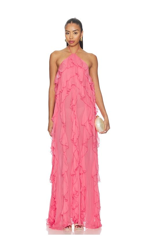Liora Dress in Pink. - size L (also in M, S, XS) - Ronny Kobo - Modalova