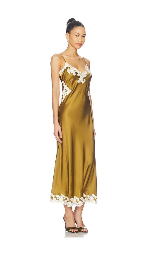 Lalita Dress in Olive. - size L (also in M, S) - Ronny Kobo - Modalova