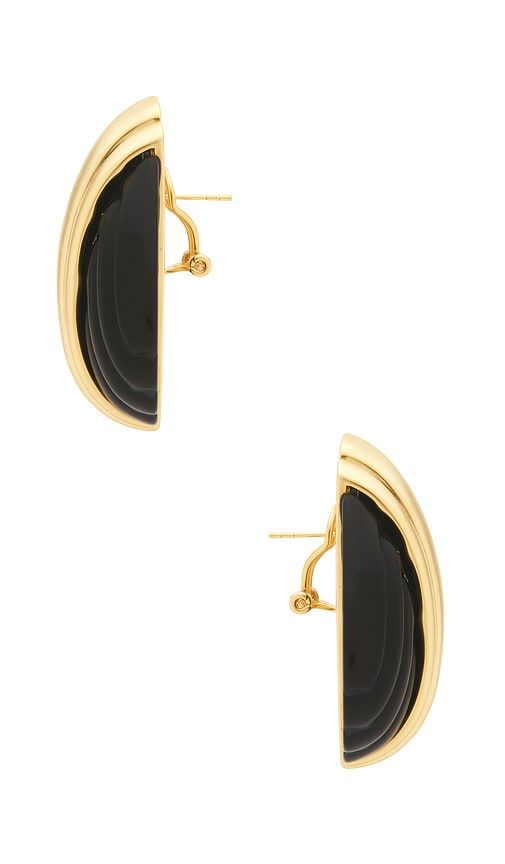 Aster Earring in Black,Metallic - Ronny Kobo - Modalova