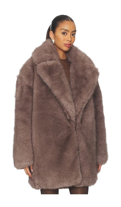 Fonzee Coat in Taupe. - size L (also in M) - Ronny Kobo - Modalova
