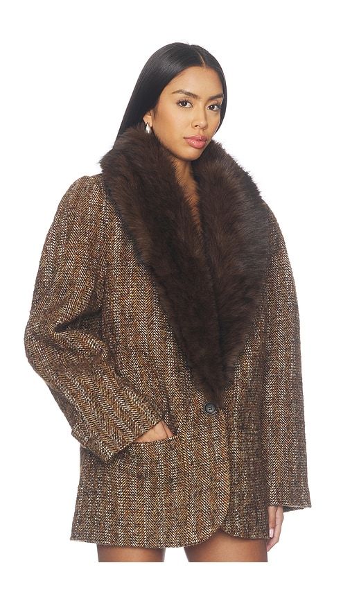Morrison Coat in Brown. - size S (also in XS, M, L) - Ronny Kobo - Modalova