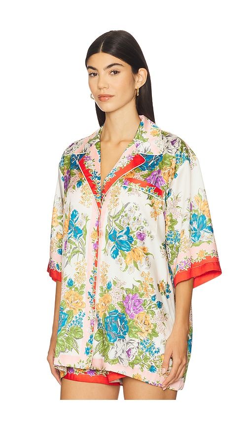 Rinaldi Top in Cream,Blue. - size L (also in M) - Ronny Kobo - Modalova
