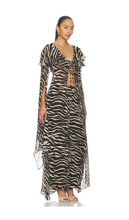 Kyle Maxi Top in Black & White. - size L (also in S, XS) - Ronny Kobo - Modalova