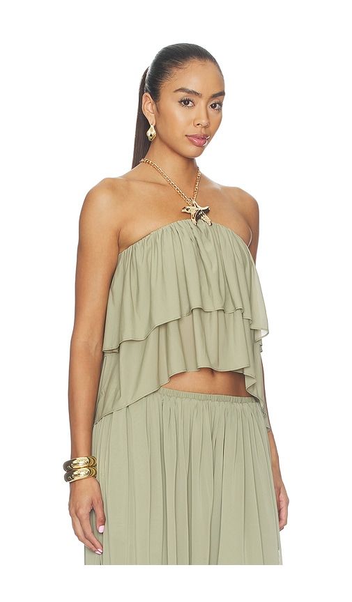 Starla Top in Green. - size L (also in M, S, XS) - Ronny Kobo - Modalova