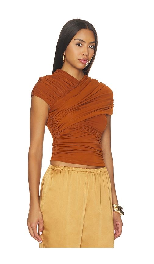 Montana Top in Burnt Orange. - size M (also in S, XS) - Ronny Kobo - Modalova