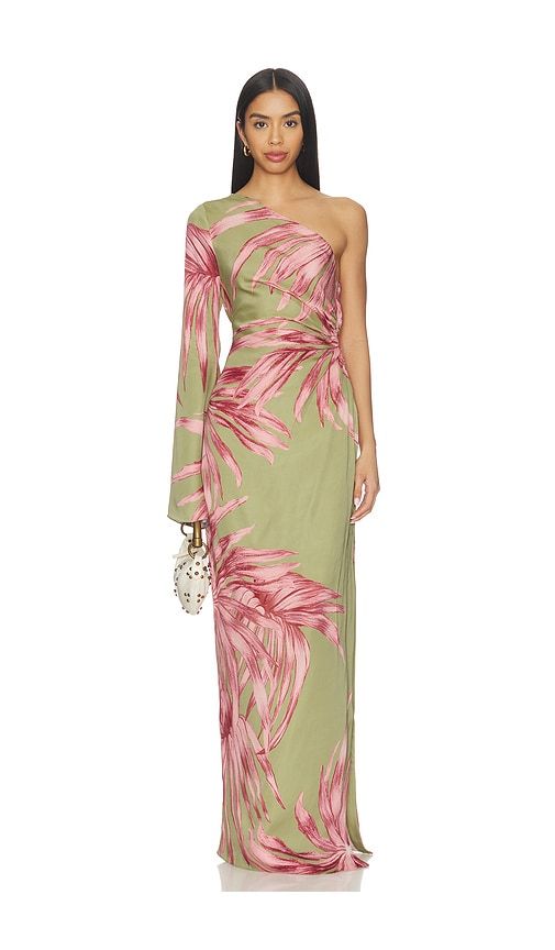 One Shoulder Maxi Dress in Sage,Pink. - size M (also in S, XS, XXS) - ROCOCO SAND - Modalova