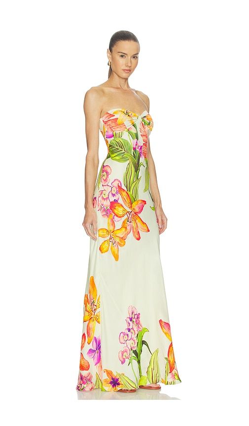 Strapless Maxi Dress in Lemon. - size L (also in M, S, XS, XXS) - ROCOCO SAND - Modalova