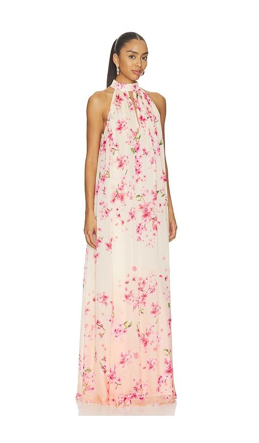 Flared Maxi Dress in Peach. - size M (also in S, XL, XS) - ROCOCO SAND - Modalova