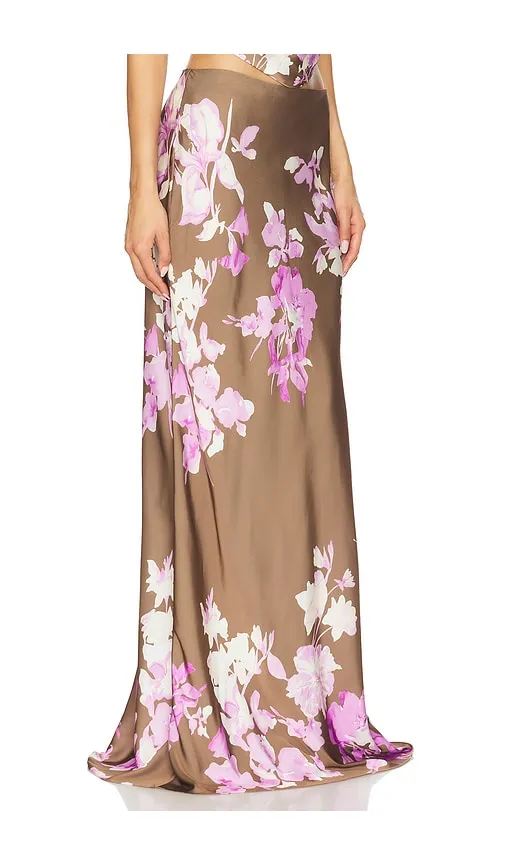 Maxi Skirt in Brown,Lavender. - size S (also in XXS, XS, M, L) - ROCOCO SAND - Modalova